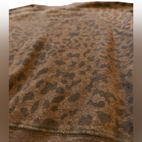 Ocean Drive Women's Crewneck Oversized Hacci Sweatshirt Cheetah Print Size Large - Picture 2 of 12